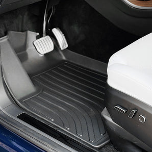 Tapis de sol toutes saisons sur mesure pour Tesla Model X 5 places (2021-2025+) – TPE durable, couverture complète et respectueux de l'environnement