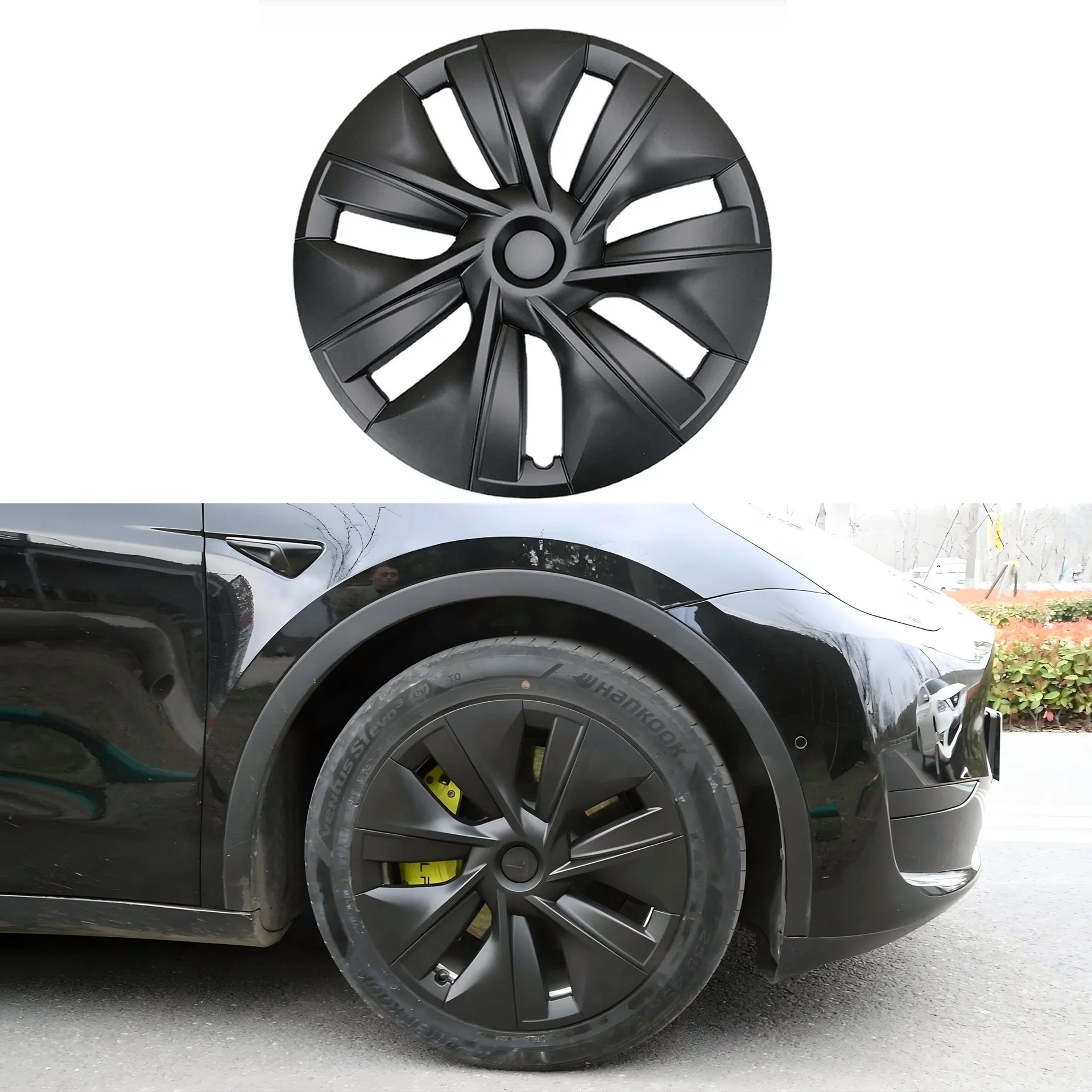 Yeslak Tesla Model Y Wheel Cover Hubcap 4PCS 19 Inch Gemini Wheel