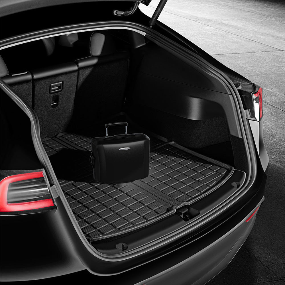 Tesla Model Y All-Weather Cargo Mats - Complete Set for Front, Rear, and Sub-Trunk