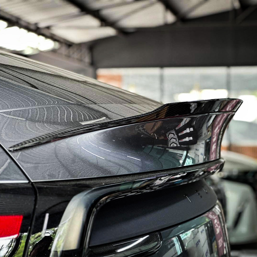 Tesla Model Y Juniper Carbon Fiber Rear Spoiler Wing–Tesla YL OEM Style ...