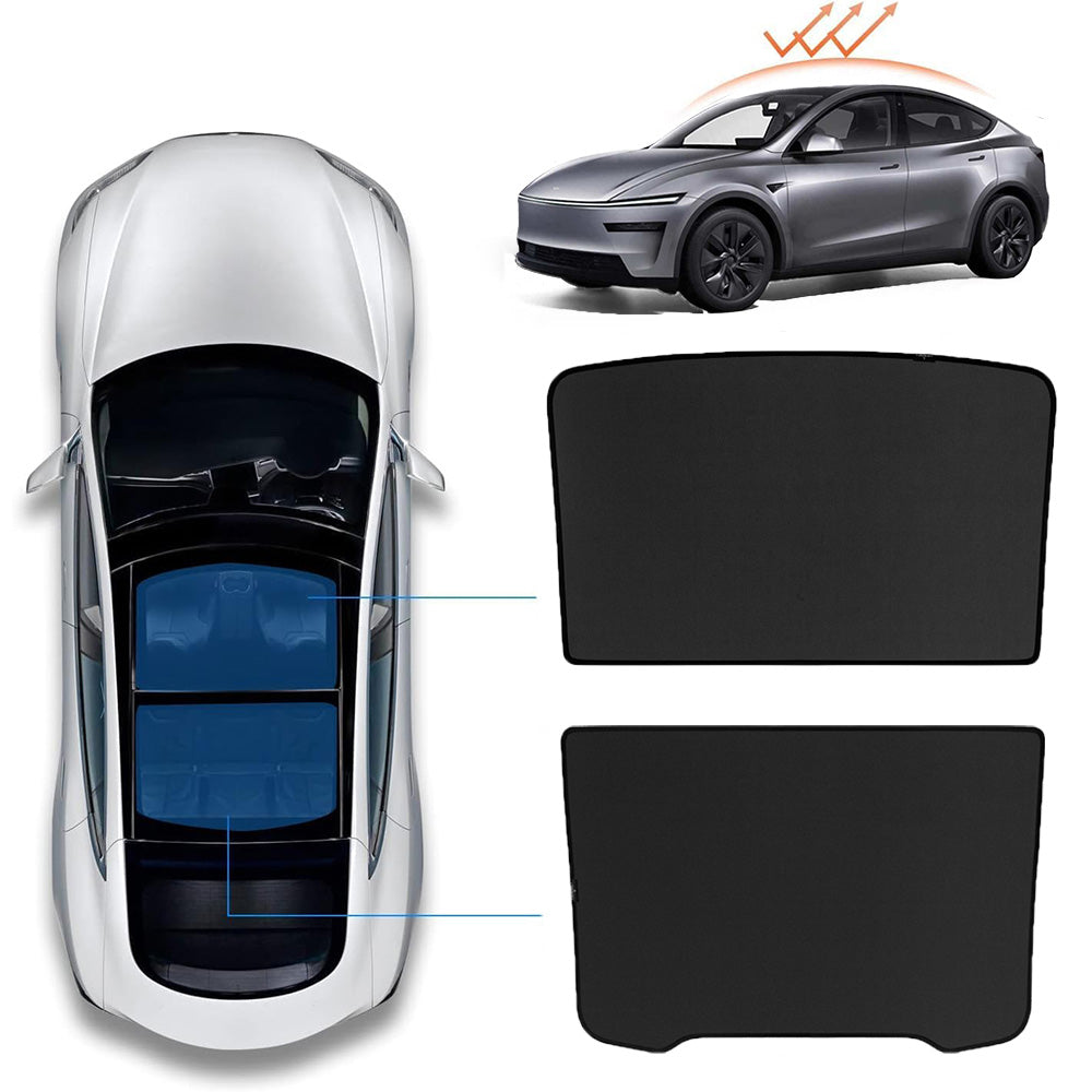 Tesla Model Y Juniper 2025+ Sunroof Sunshade – Ultimate Heat Reduction & UV Protection