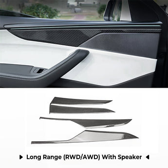 Tesla Model Y Juniper Carbon Fiber Door Panel Trim Covers