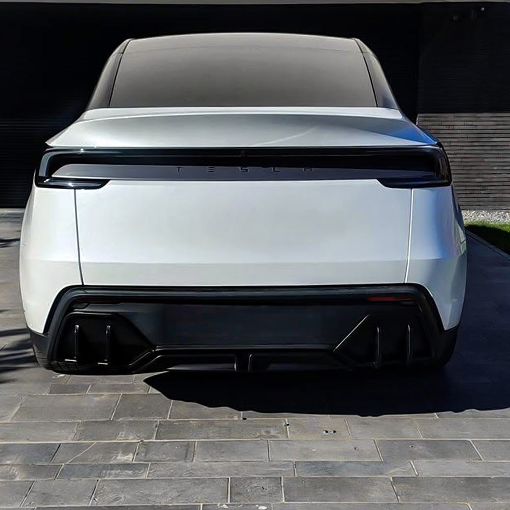 Model Y Rear Splitter Installation Tesla Model Y Juniper Rear Diffuser Upgrade – 3PCS Aerodynamic Body Ki ...