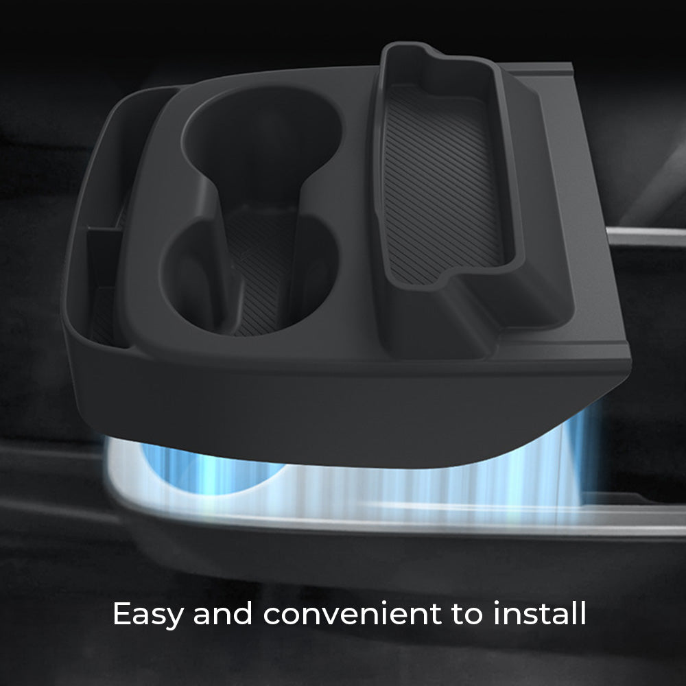 Tesla Model Y Standard Center Console Silicone Integrated Cup Holder ...