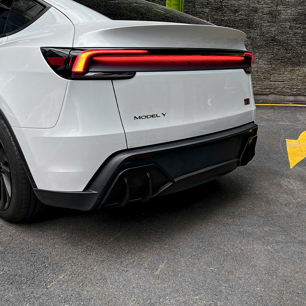 Model Y Rear Splitter Installation Rear Diffuser for 2026+ Tesla Model Y Juniper – Sporty Aerodynamic ABS ...