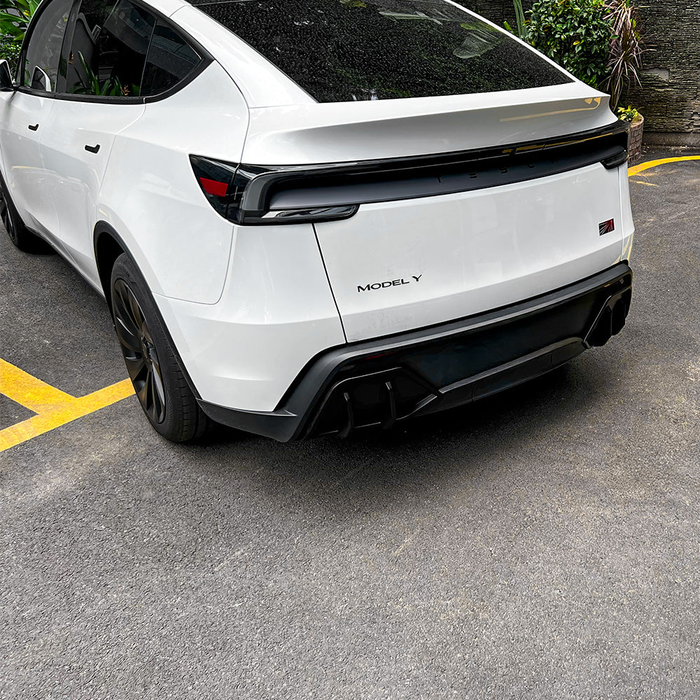 Tesla Model Y Rear Design Rear Diffuser for 2026+ Tesla Model Y Juniper – Sporty Aerodynamic ABS ...