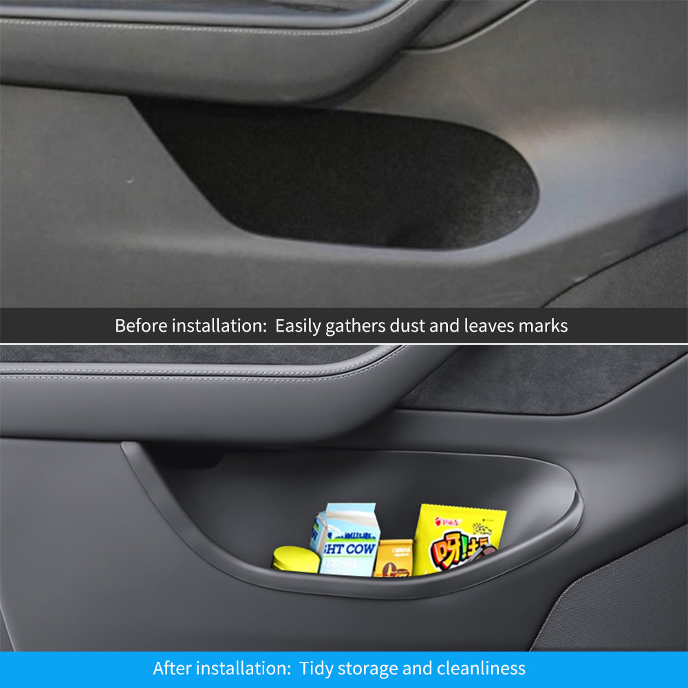 TPE Side Door Storages Organizer Tray for 2026+ Tesla Model Y L (4PCS ...