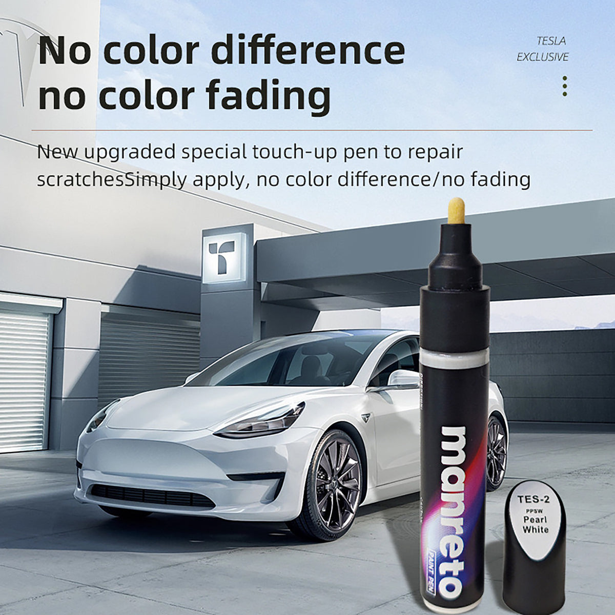 Tesla Touch-Up Paint Pen Repair Kit - Precision Color Match for All Te ...