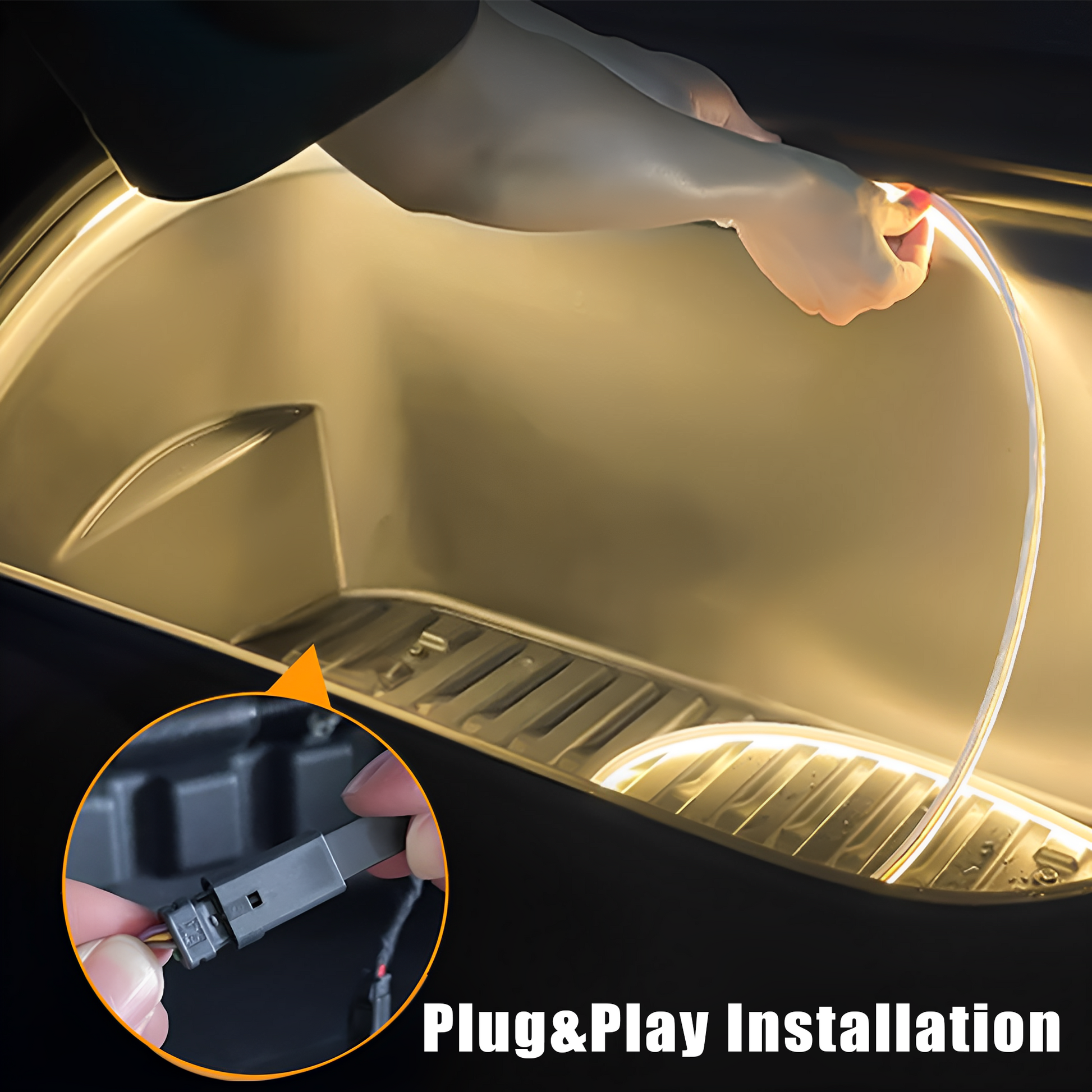 Front Trunk LED Light Strip ambient light For Tesla Model 3 & Y by Yeslak