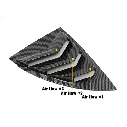 Rear Side Window Louvers For Tesla Model Y by Yeslak