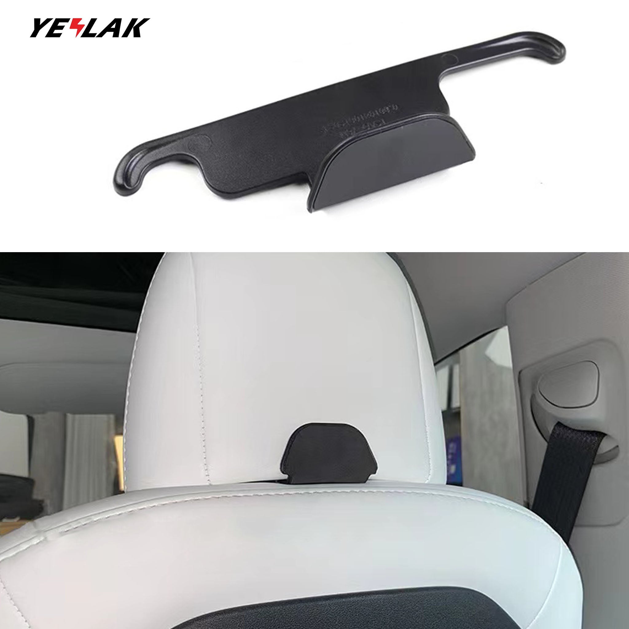 Back Seat Headrest Hanger Hooks for Tesla Model 3 & Y