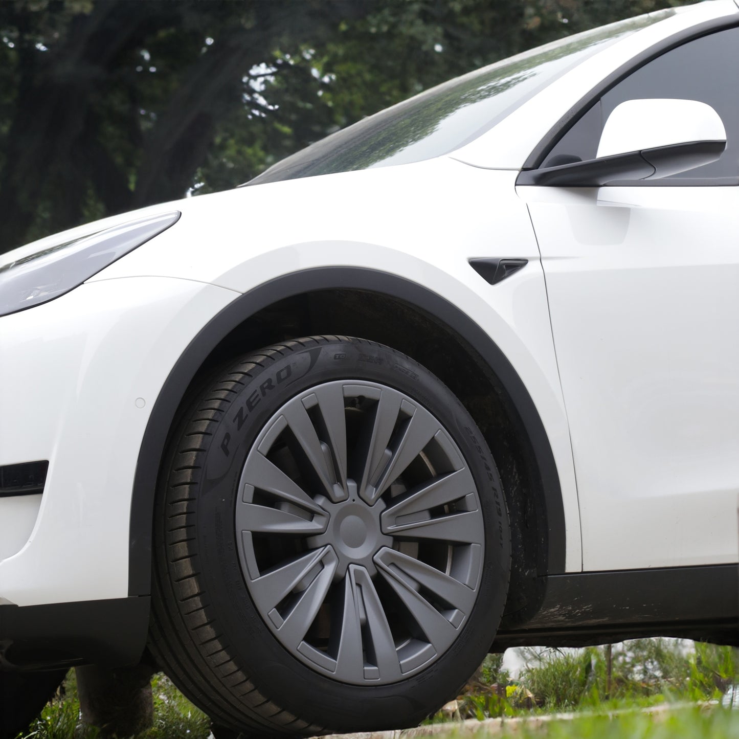 Model X Style Turbine Wheel Covers For Tesla Model Y 19'' Gemini Wheels