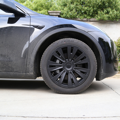 Model X Style Turbine Wheel Covers For Tesla Model Y 19'' Gemini Wheels