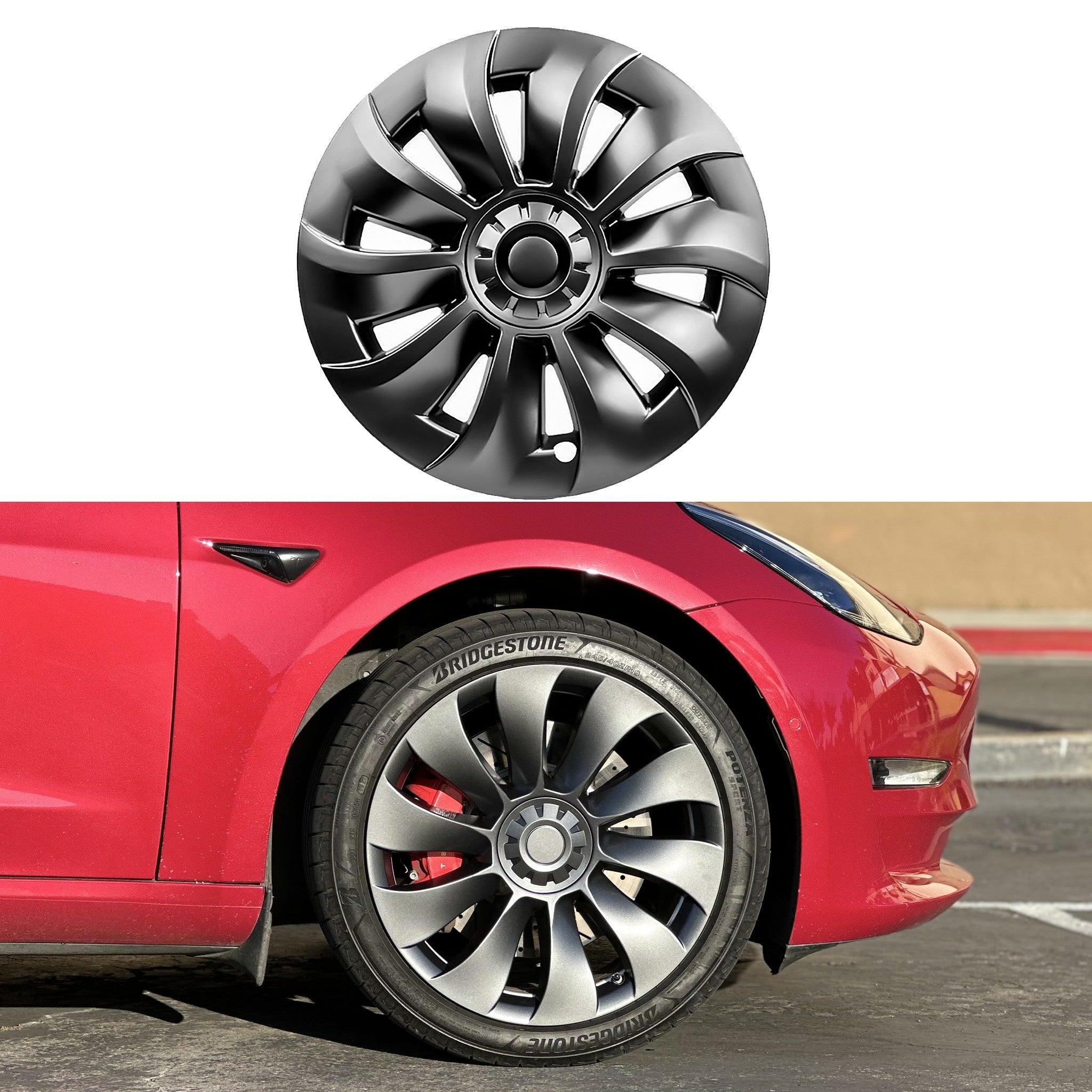 Uberturbine Wheel Covers For Tesla Model 3 19'' Sport Wheels (2017-2023)