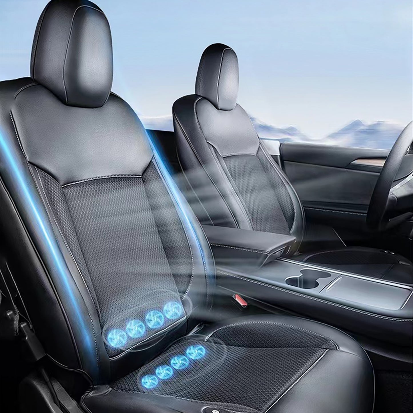 Ventilated Cooling Seat Cushion for Tesla Model 3/Y