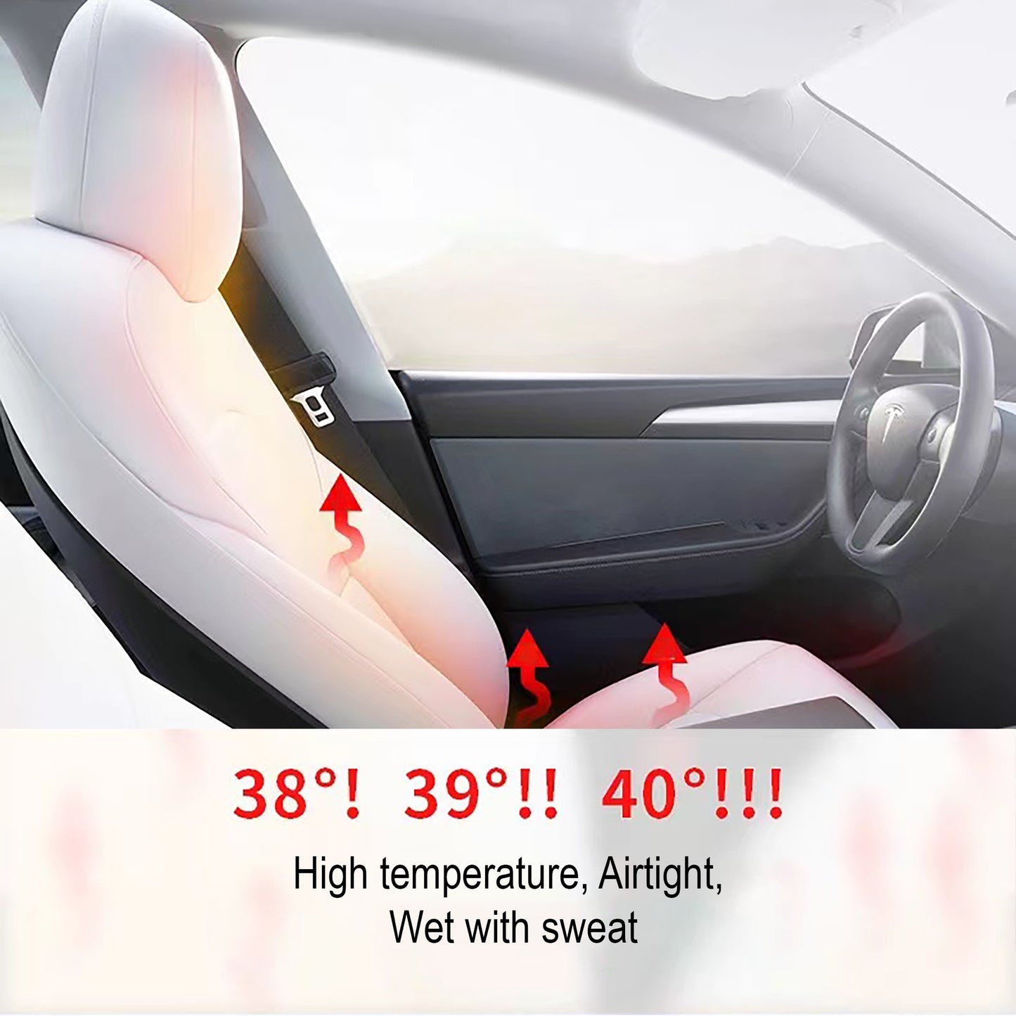 Ventilated Cooling Seat Cushion for Tesla Model 3/Y