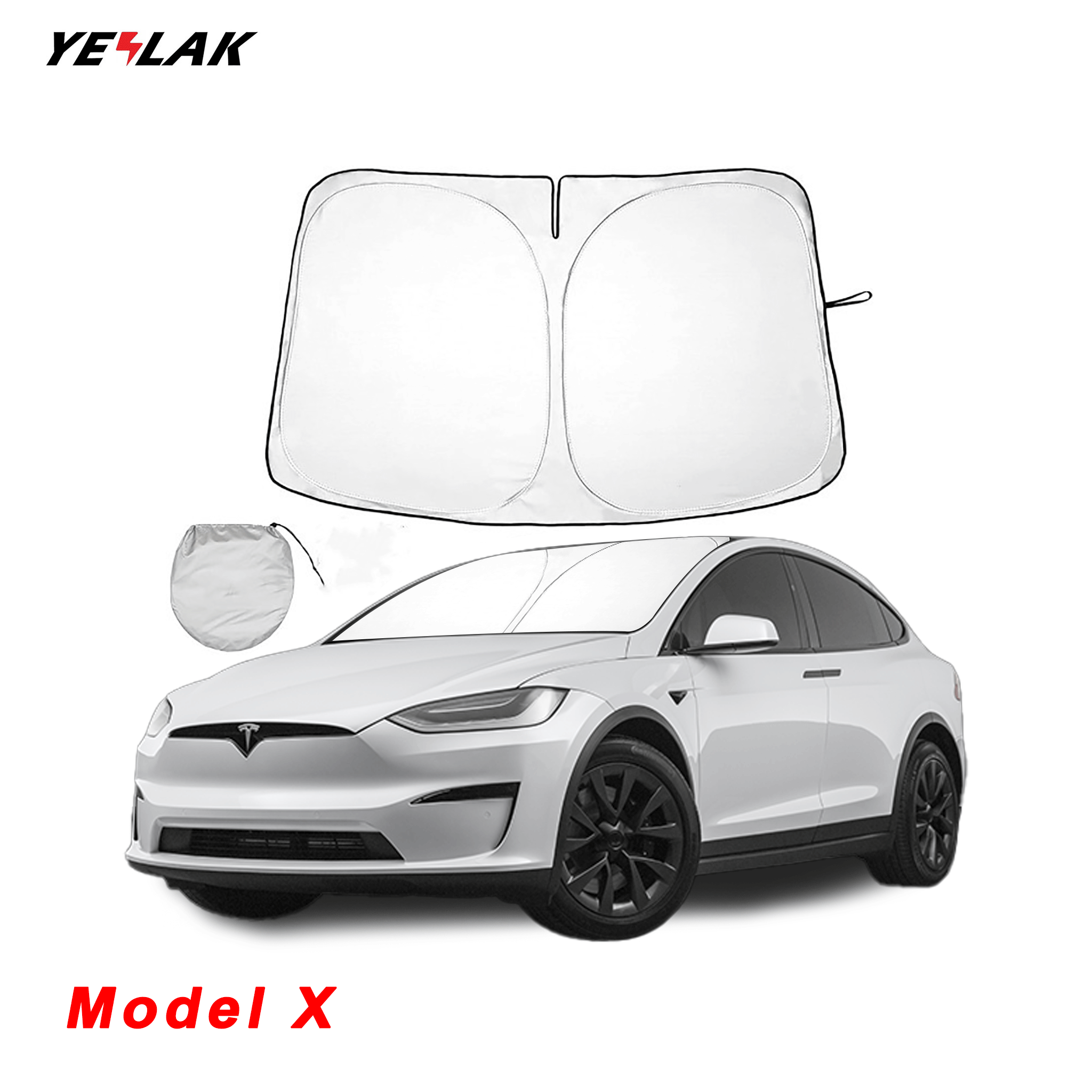 Windshield Glass Sunshade For Tesla Model X 2016-2024
