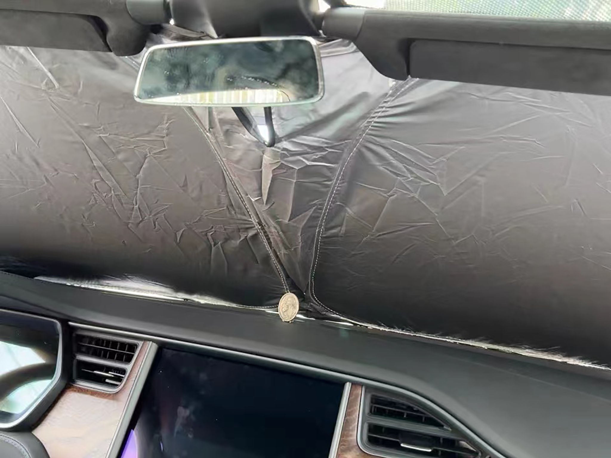 Windshield Glass Sunshade For Tesla Model X 2016-2024
