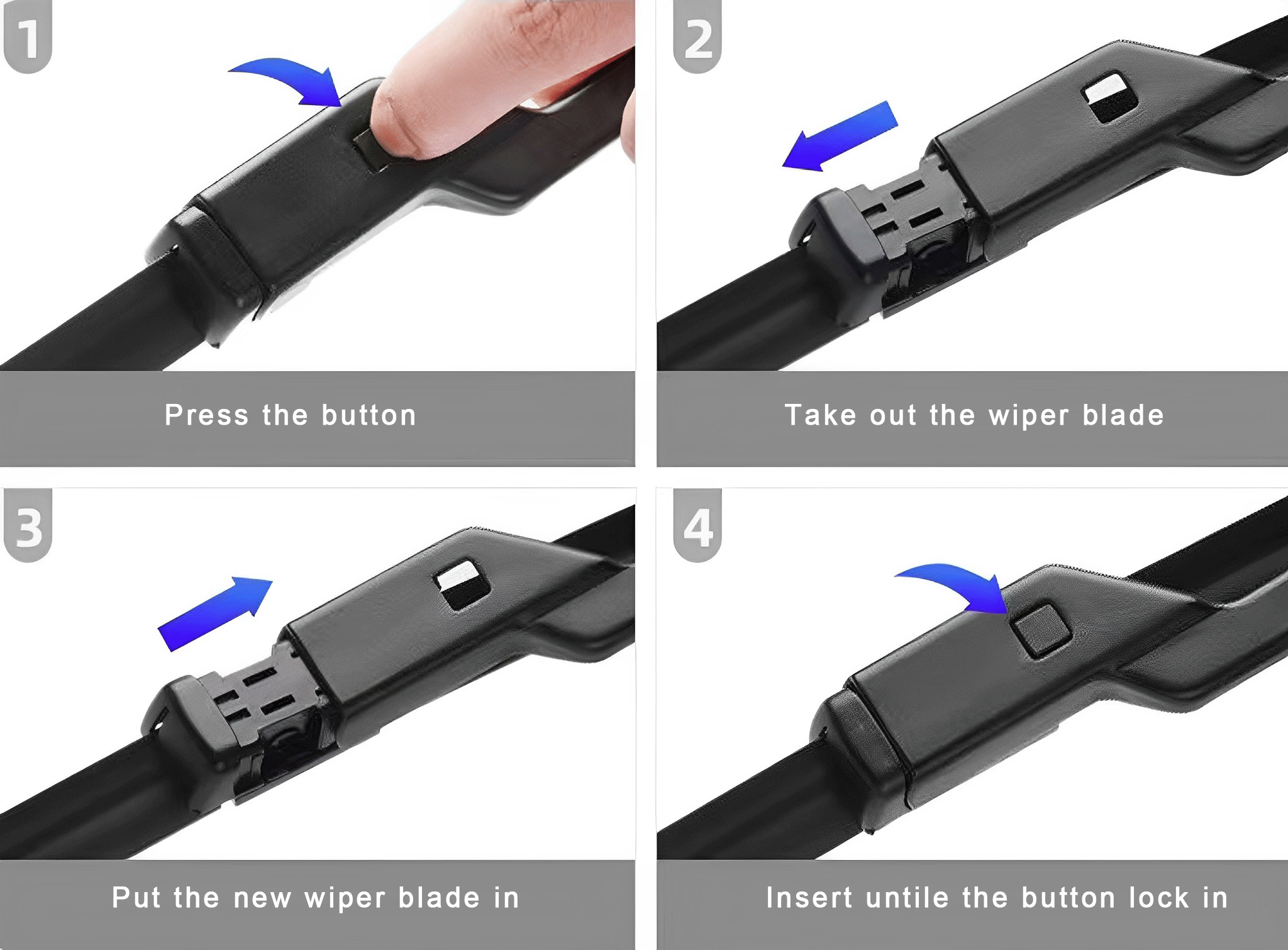 28 In 17 In Front Windshield Wiper Blades For Tesla Model S 2012-2014 2015 2016 - Foto 12