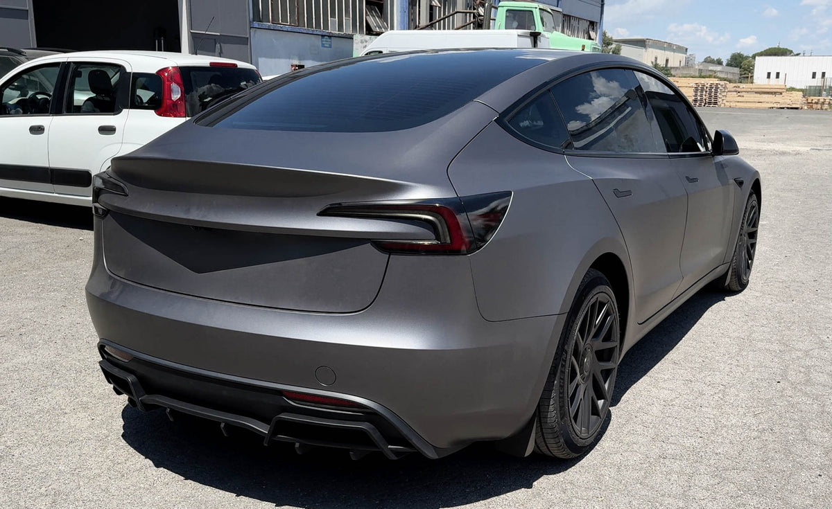 YESLAK Sporty Rear Diffuser For 2024-2026+ Tesla Model 3 Highland ...