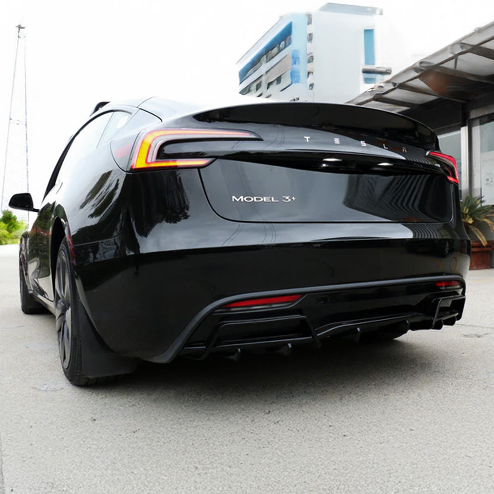 Model 3 Rwar YESLAK Sporty Rear Diffuser For 2024-2026+ Tesla Model 3 Highland ...