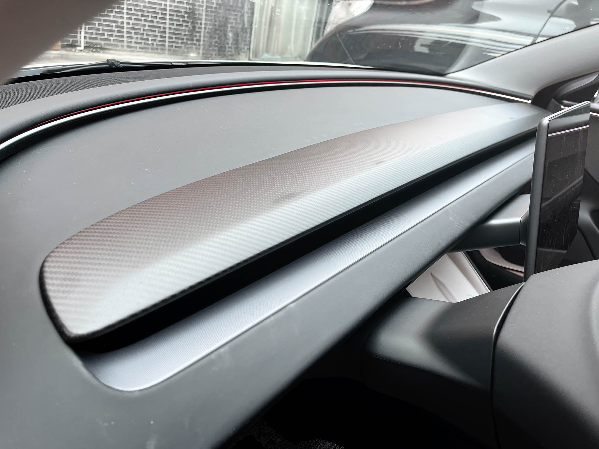 Real Carbon Fiber Dashboard for 2024+ Tesla Model 3 Highland | YESLAK ...