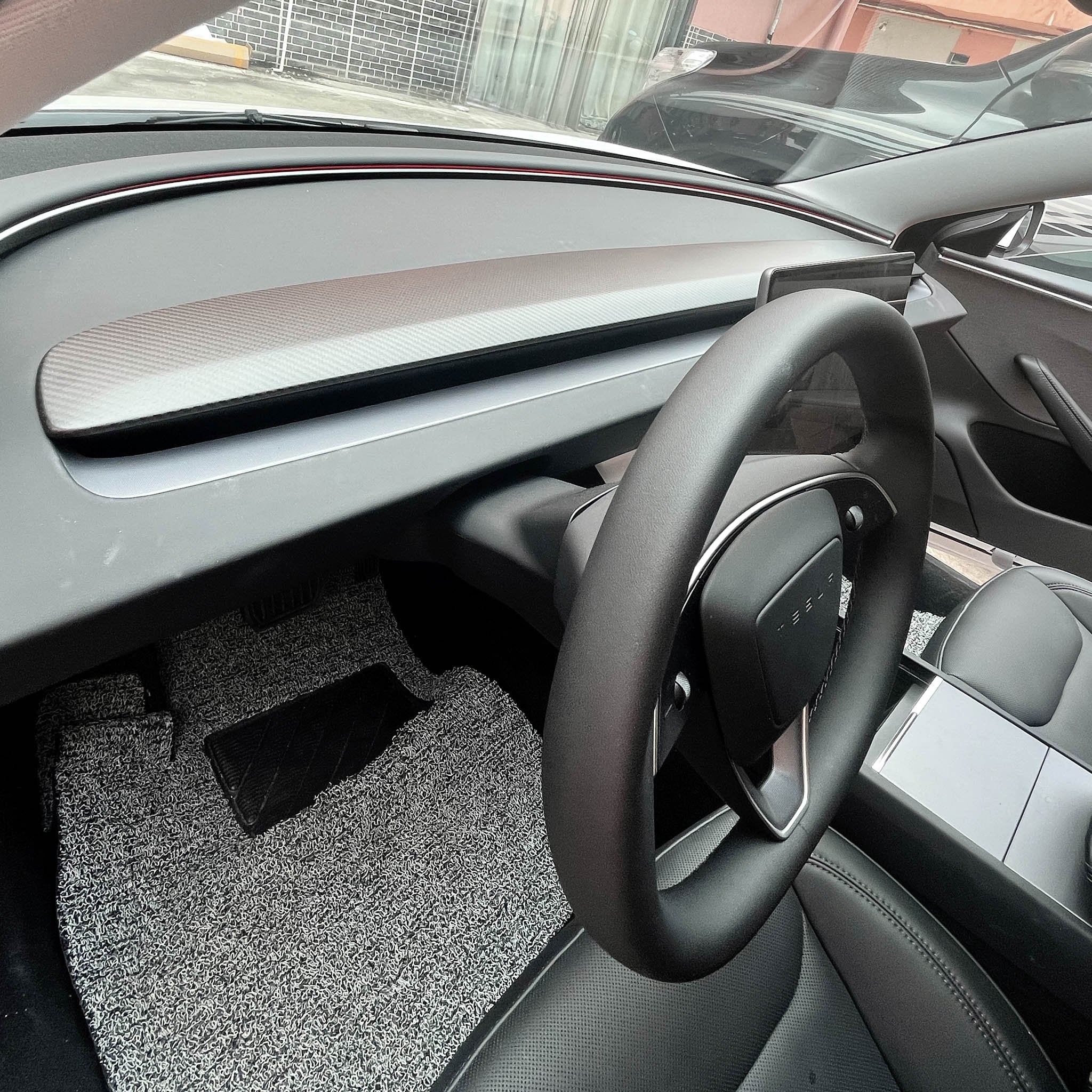 Real Carbon Fiber Dashboard for 2024+ Tesla Model 3 Highland | YESLAK ...