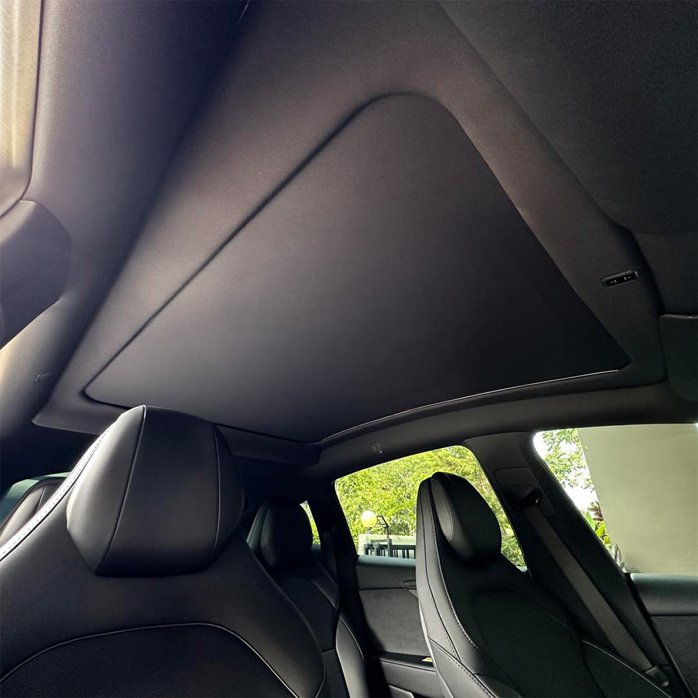 Electric Retractable Sunshade with Voice Control for Model Y