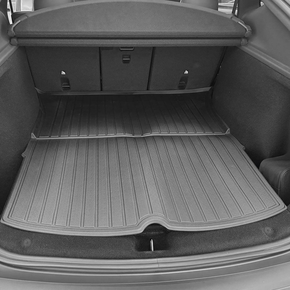 All-Weather TPE Trunk Mats for 2025+ Tesla Model Y Juniper - Durable, Custom-Fit
