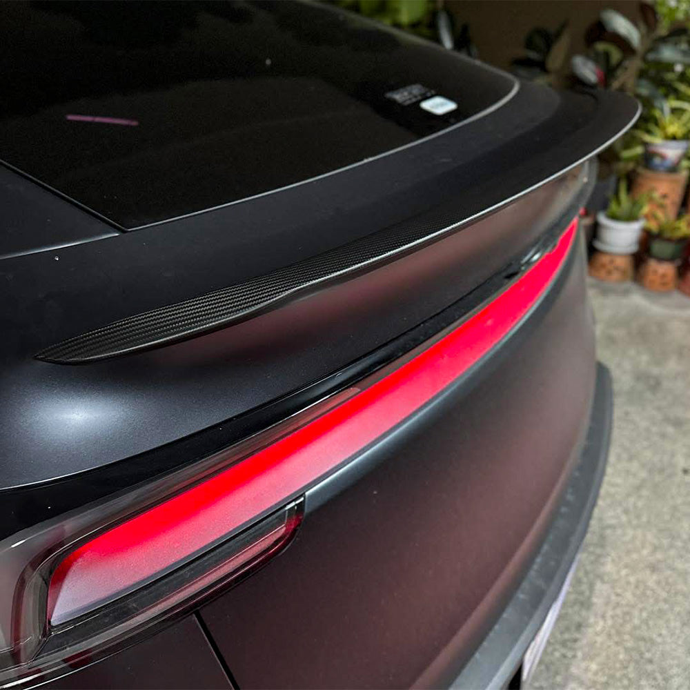 Spoiler Posteriore Per Tesla Model Y 2020-2025 - In ABS, Nero Opaco, Adesivo Incluso, Migliora Aerodinamica