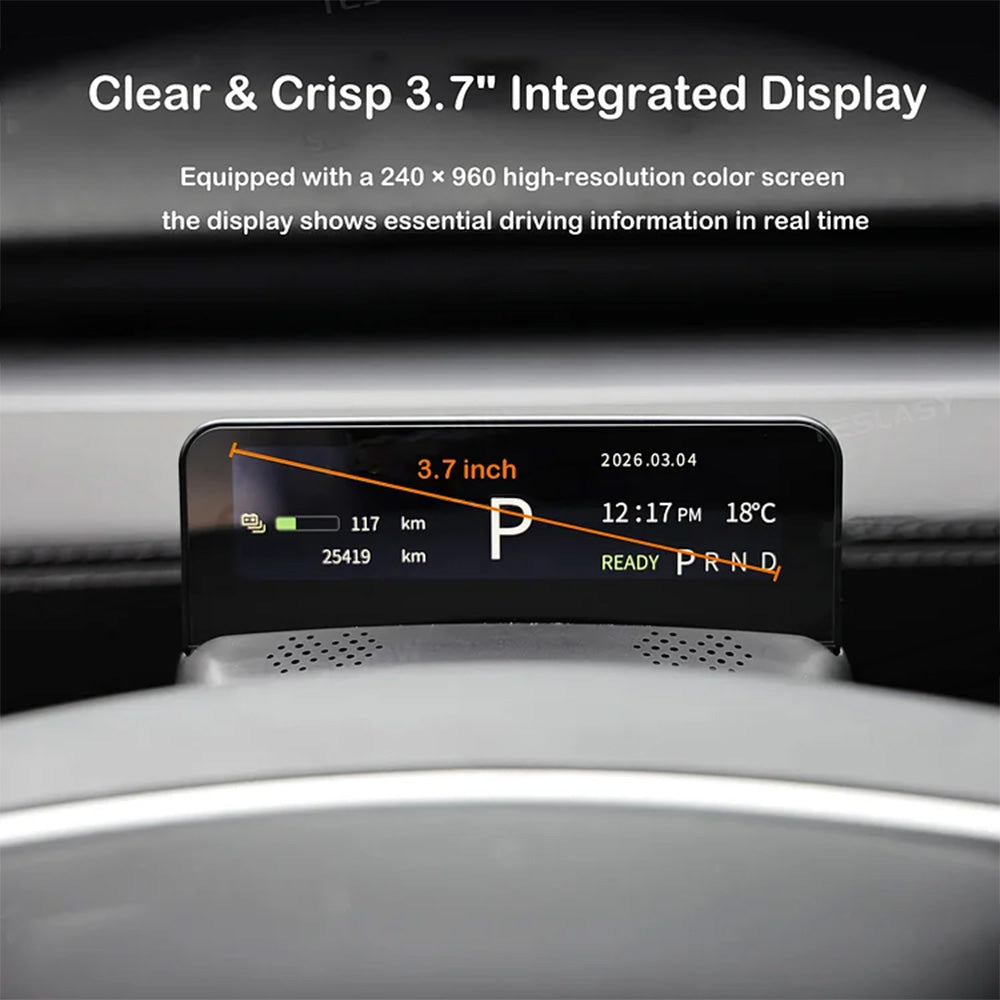 Tesla Smart Gear Shift & HUD Display for 2026+ Model Y & 2024+ Model 3 ...