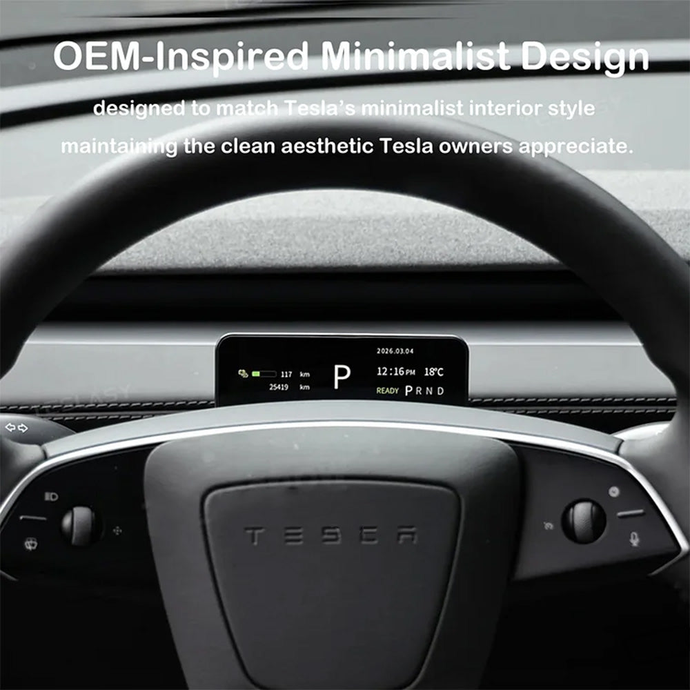 Tesla Smart Gear Shift & HUD Display for 2026+ Model Y & 2024+ Model 3 ...