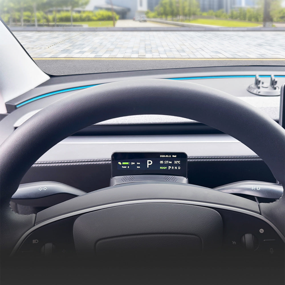 Tesla Smart Gear Shift & HUD Display for 2026+ Model Y & 2024+ Model 3 ...