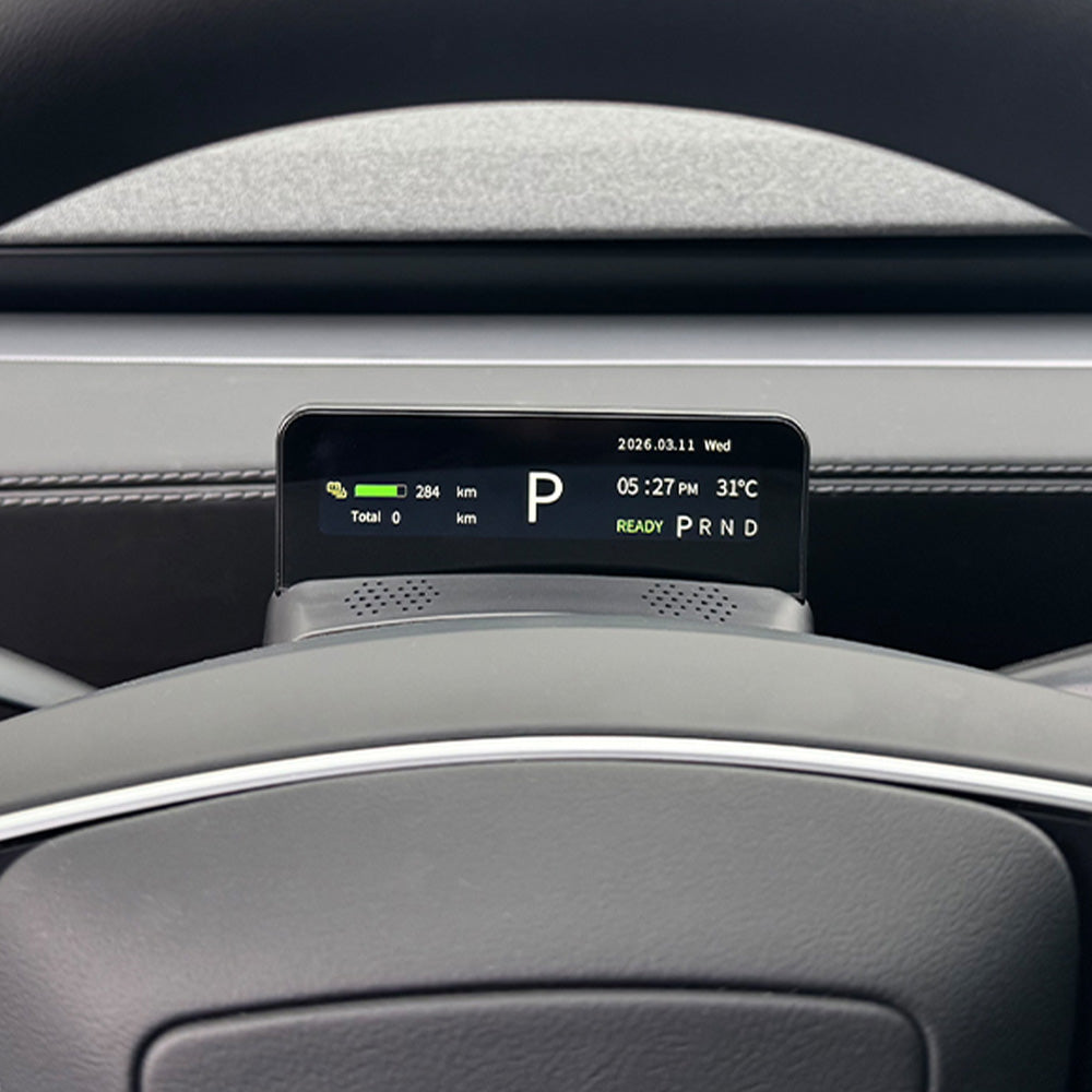 Tesla Smart Gear Shift & HUD Display for 2026+ Model Y & 2024+ Model 3 ...