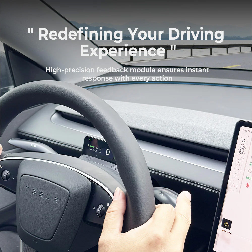Tesla Smart Gear Shift & HUD Display for 2026+ Model Y & 2024+ Model 3 ...