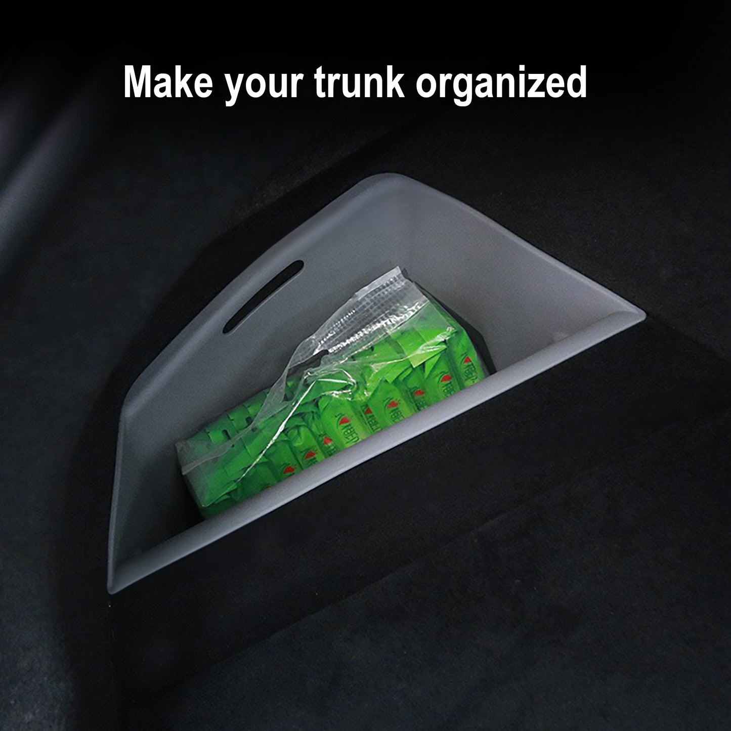 Rear Trunk Side Storage Box for Tesla Refreshed Model S 2021+