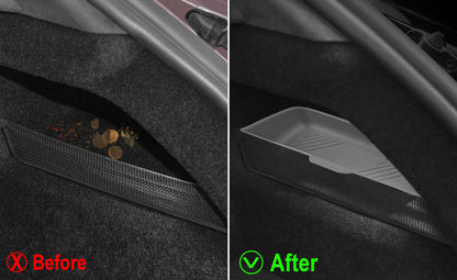 Rear Trunk Side Storage Box for Tesla Refreshed Model S 2021+