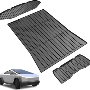 Heavy-duty Front & Bed & Sub Bed Cargo Liner Mats for Tesla Cybertruck