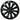 Matte black multi-spoke 18-inch Prismata wheel cover for Tesla Model 3 Standard 2026+