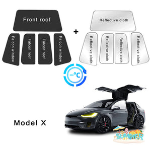 Pare-soleil de toit pour Tesla Model X (pré-renouvellement et plus récent) 2016-2025+