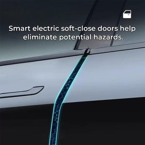 Tesla electric soft-close door system helps reduce door slamming and potential closing hazards