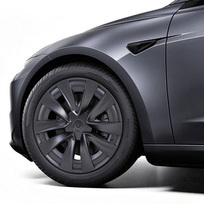 Set of four gloss black Prismata wheel covers for Tesla Model 3 Standard