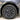 Front view of a matte black Prismata wheel cover for Tesla Model 3 Standard