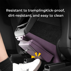 Tesla Model Y Juniper anti-kick rear console trash can with easy-clean surface