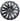 18-inch turbine-style wheel cover for Tesla Model Y Standard Aperture wheels