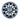Gun grey turbine-style wheel cover for Tesla with curved aerodynamic spoke design