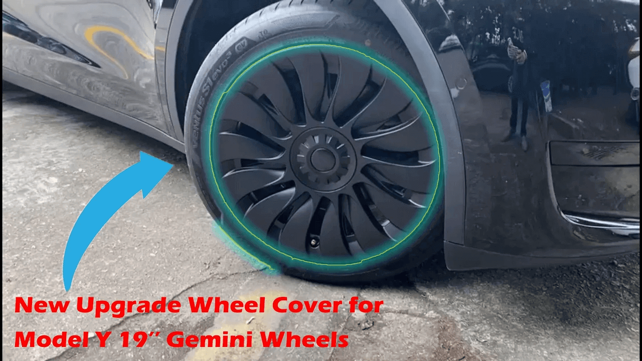 Load video: The Most Efficient Wheel Cover for Tesla Model Y- By YESLAK