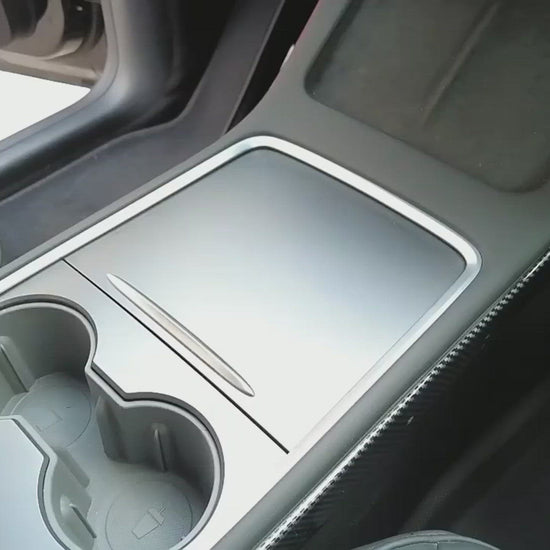 Best Hidden Storage Tray for the Tesla Model 3 & Y installation video by Yeslak