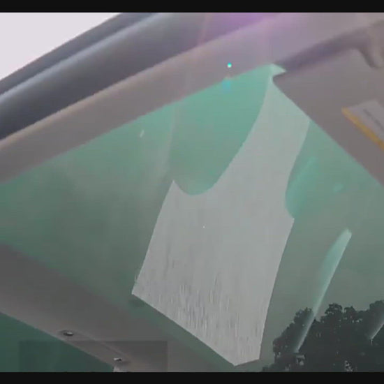 how to install and fold tesla sunshade video