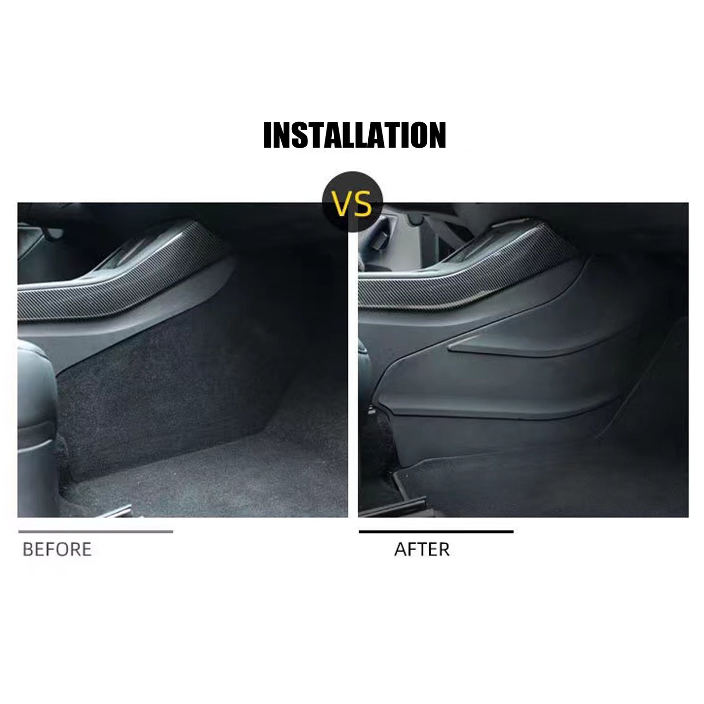 Center Console Side Cover Protector for Tesla Model Y&3-Motor Vehicle Carpet & Upholstery-Yeslak